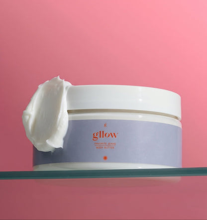 Gllow Favorite Jeans body butter with sea spray and sandalwood scent